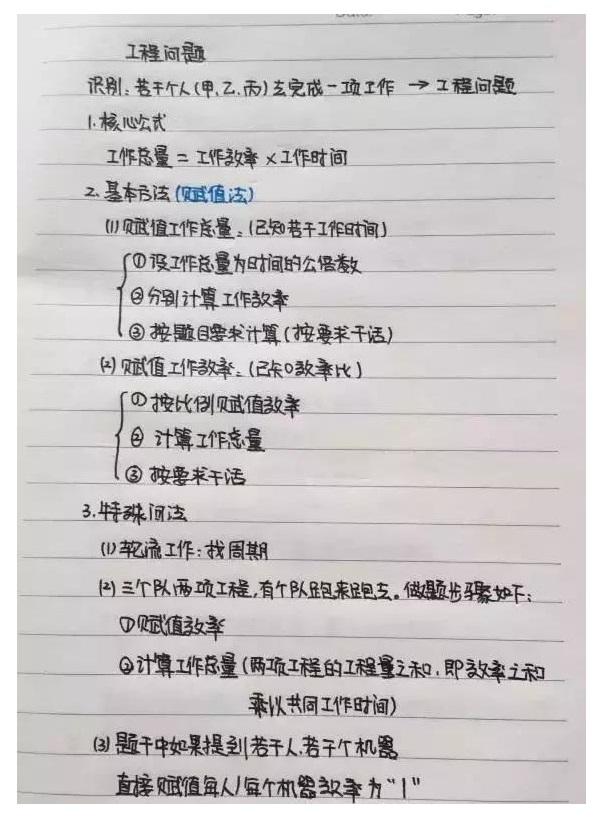 行測公式記不??？學(xué)霸幾張筆記就搞定了！